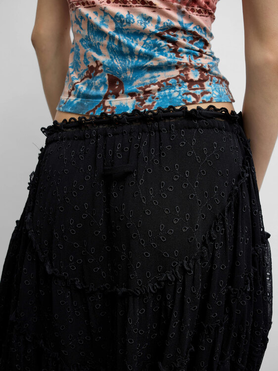 Gaultier Mesh Midi Skirt 