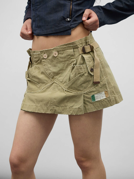 Diesel Khaki Mini Skirt 