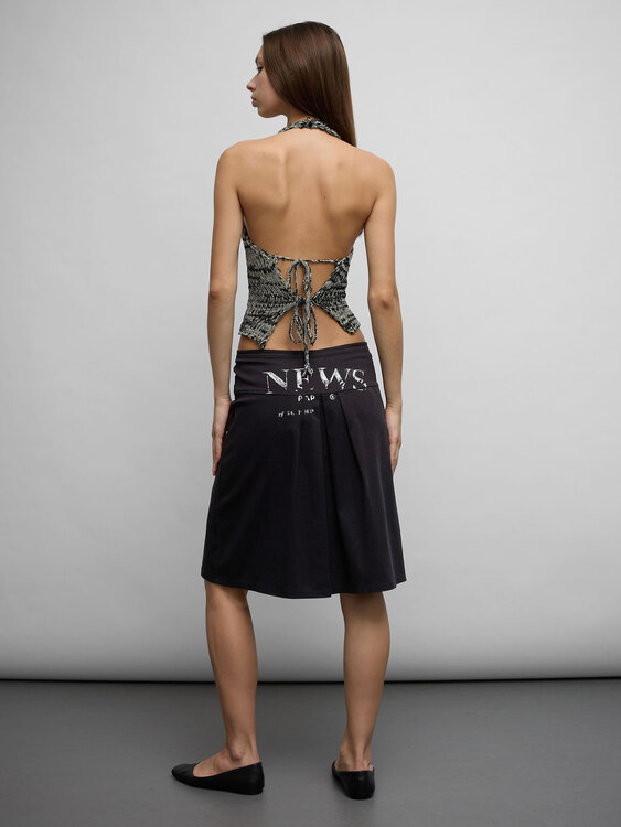 Cultura Wraparound Midi Skirt 