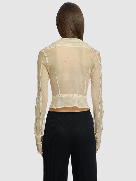 Plein Sud Mesh Blouse 