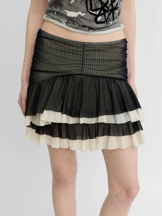 Morgan De Toi Mesh Skirt 