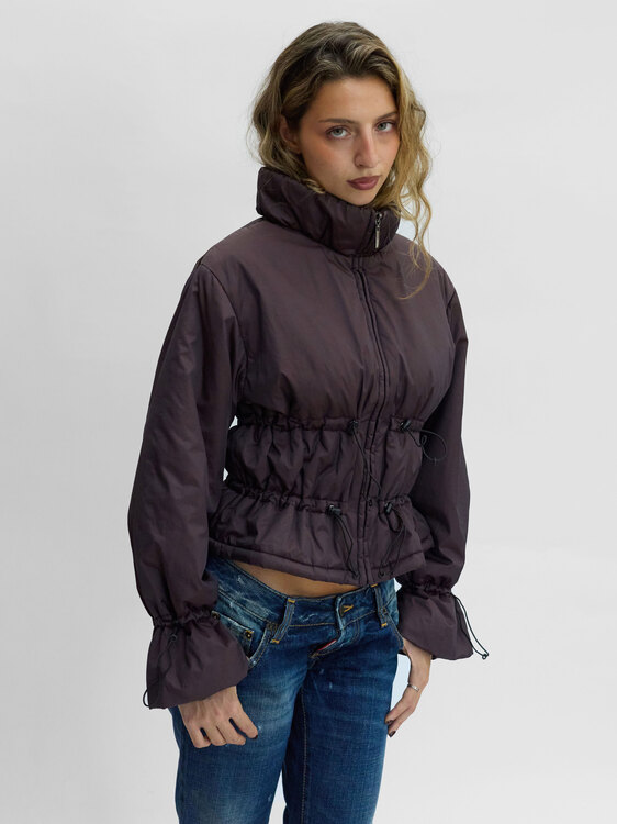 Gathered Puffer Jacket 