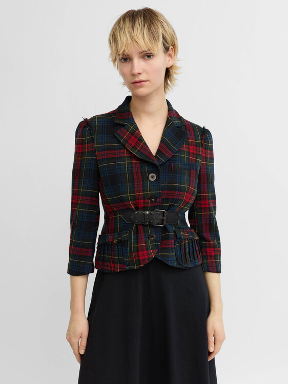 Hugo Boss Plaid Blazer Jacket 