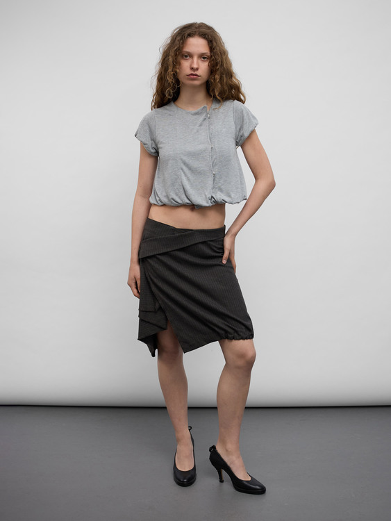 Grey Balloon Cardigan 