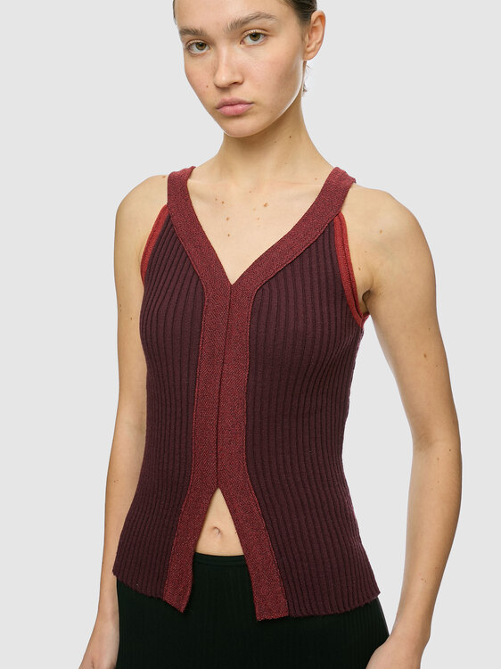 Burgundy Knit Top 