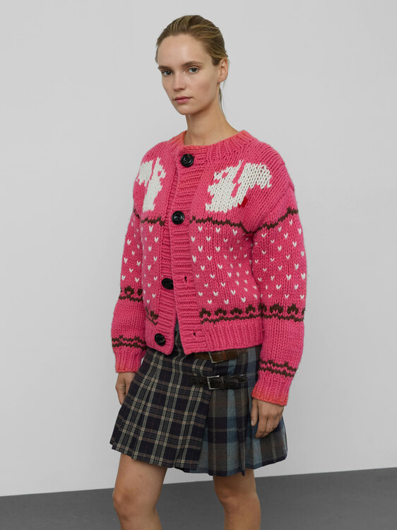 Dsquared2 Pink Knitted Cardigan 