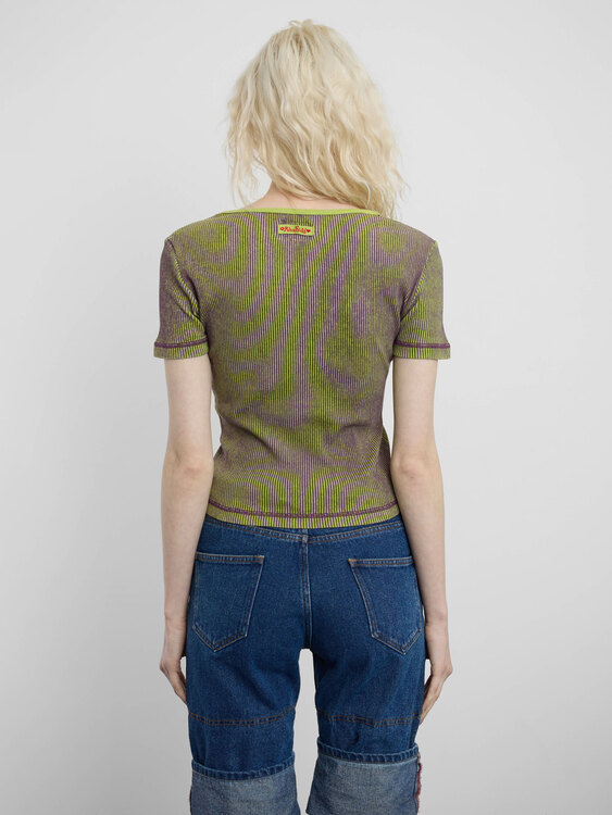 Miss Sixty Rib Cotton T-Shirt 