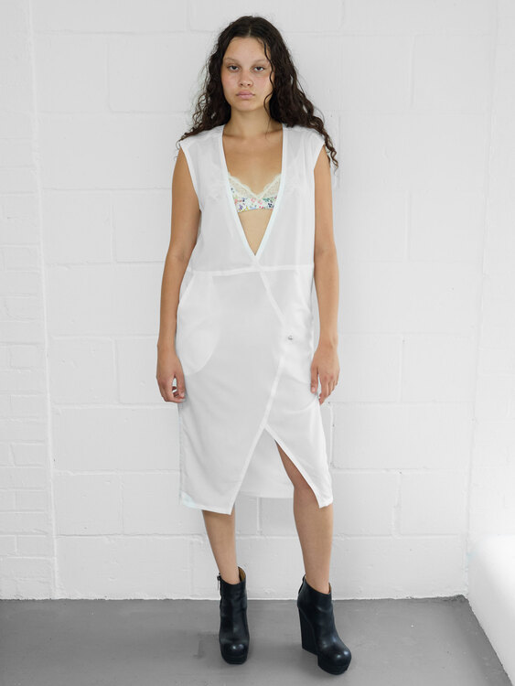 Ann-Sofie Back Sheer Dress 
