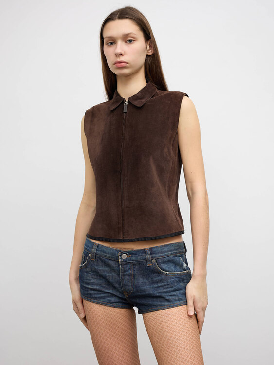 Miu Miu Suede Vest 