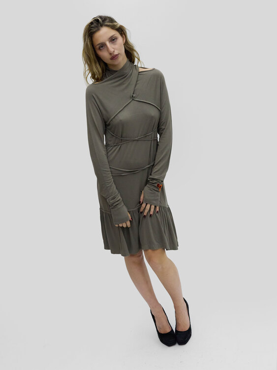 Cop Copine Greige Midi Dress 
