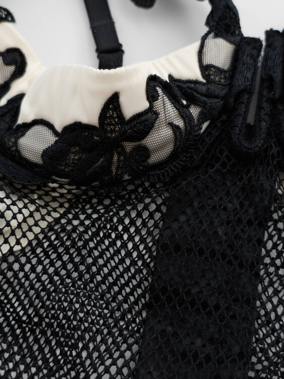 La Perla Fishnet Bustier 
