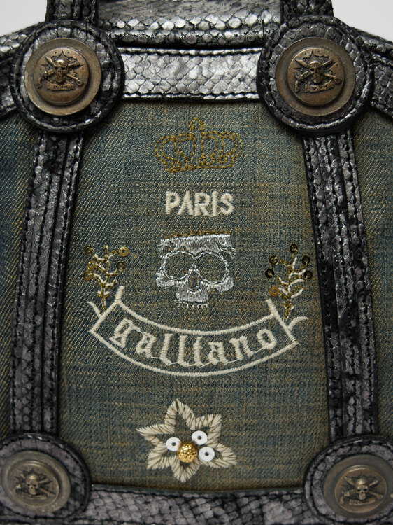 Galliano Leather Handbag 