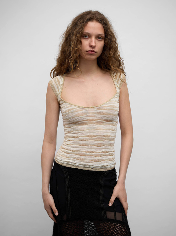 Miss Sixty Open Knit Top 