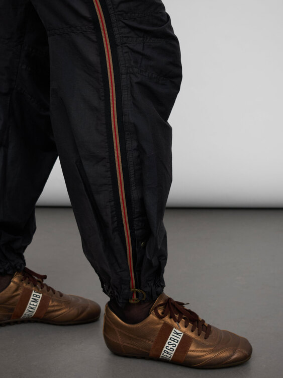 Black PU-Coated Trousers 