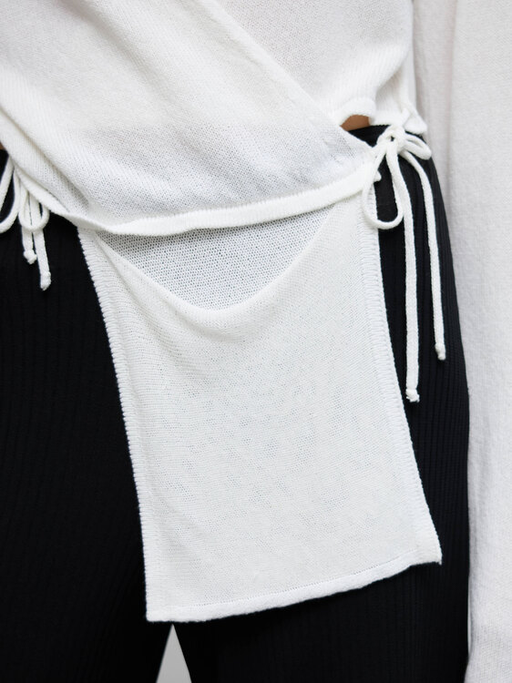 Sarah Pacini White Cardigan 