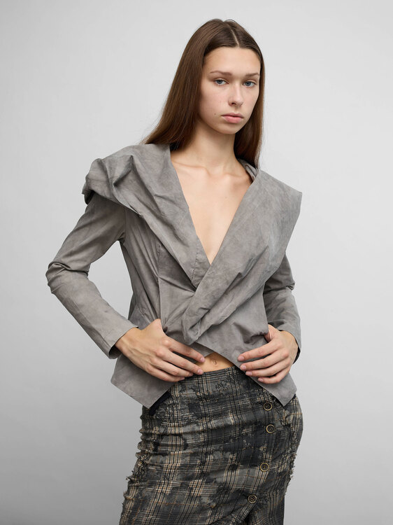 Deconstructed Acid Wash Jacket 