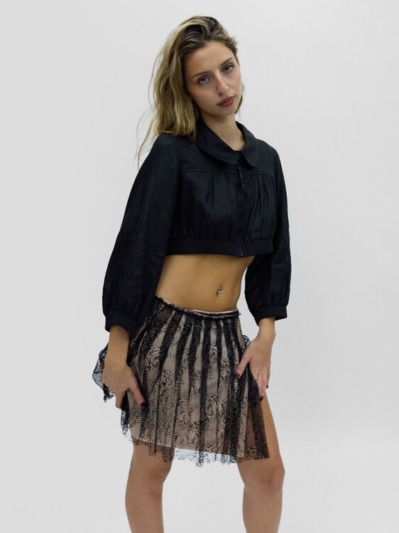 Cop Copine Black Cropped Jacket 