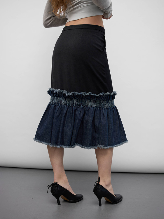 Nolita Wool Midi Skirt 