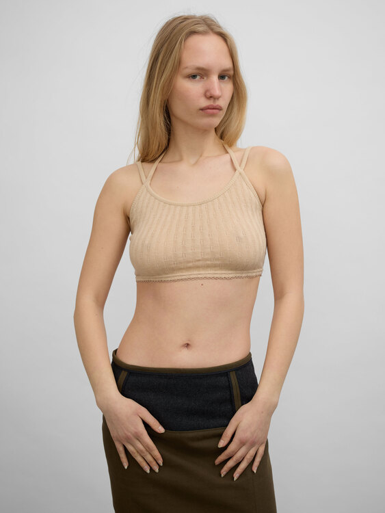 Stefanel Pointelle Top 