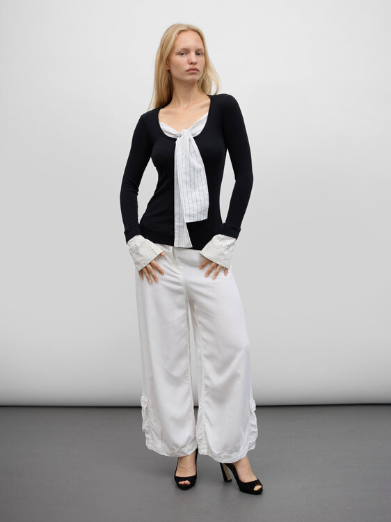 Cop Copine Tie Neck Top 