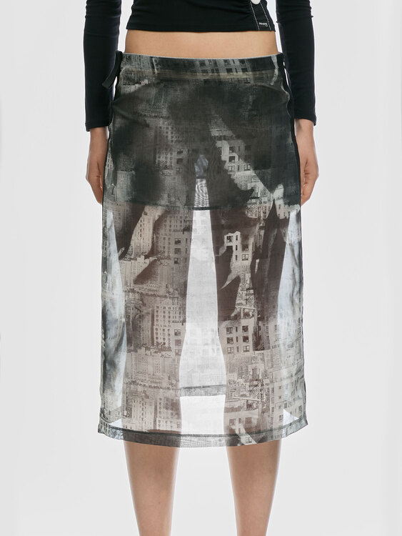 E-Play Chiffon Midi Skirt 