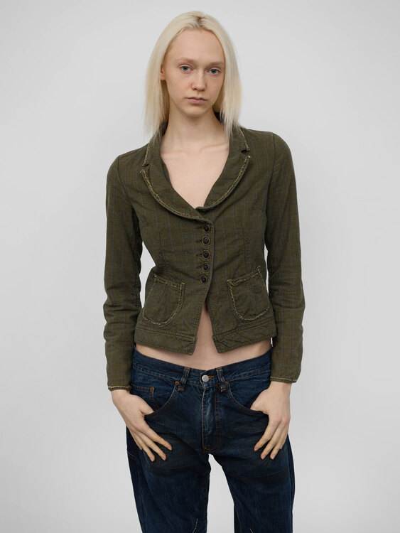 Cop Copine Tweed Pattern Jacket 