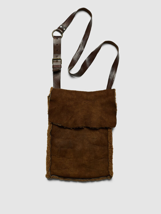 Shearling Satchel Bag 