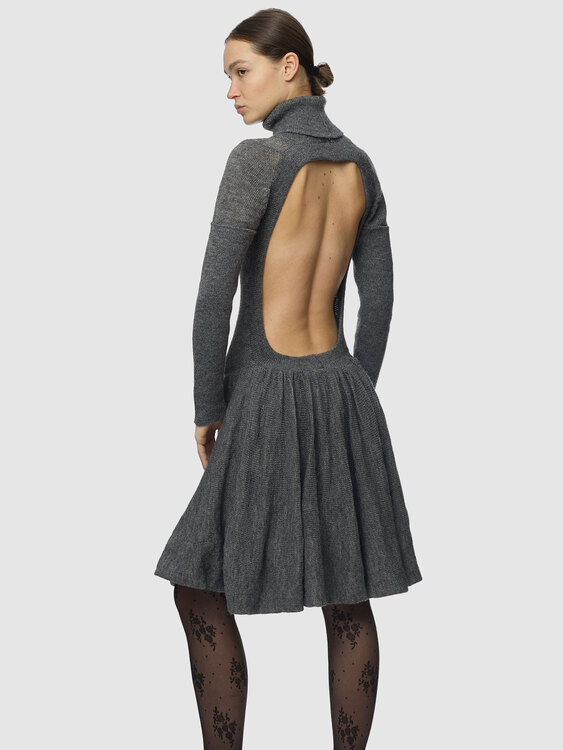 Stefanel Backless Knit Dress 