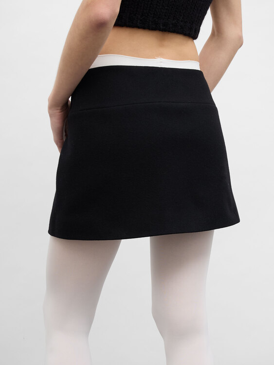 Miu Miu Wool Mini Skirt 
