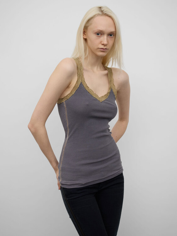 Rib Cotton Tank Top 