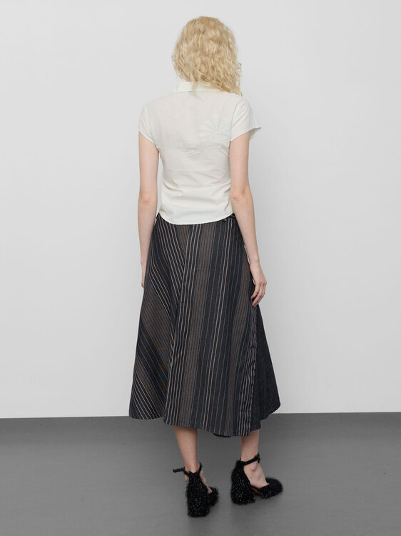 Michiko Koshino Panelled Skirt 