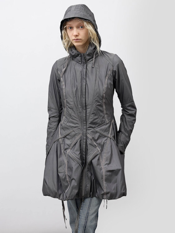 Girbaud Metallic Grey Nylon Jacket 