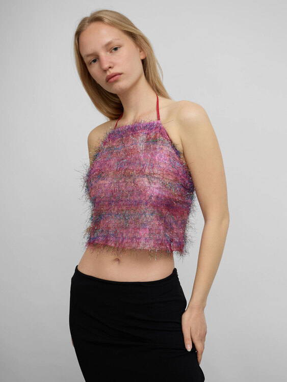 Miss Sixty Glittery Halter Top 