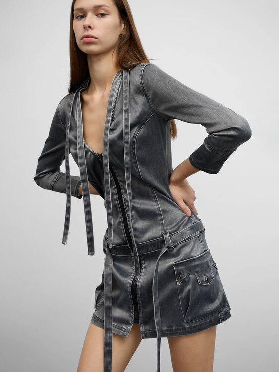 Diesel Heavy Satin Mini Dress 