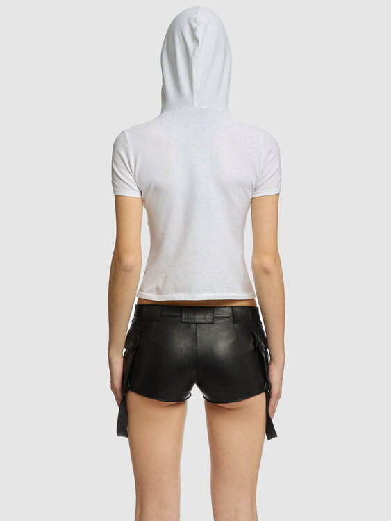 Exte Leather Shorts 