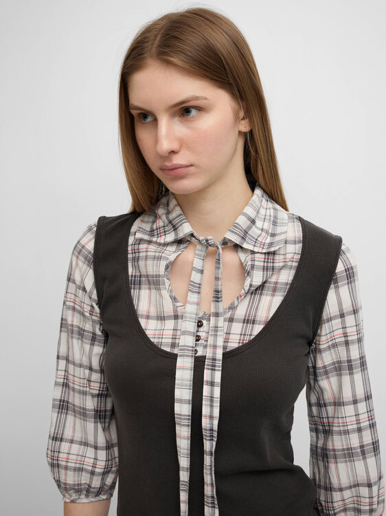 Cop Copine Integrated Vest Shirt 