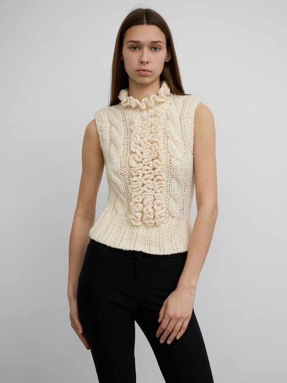 Miu Miu Cable Knit Top 