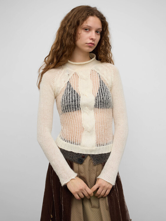 DKNY Open Knit Jumper 