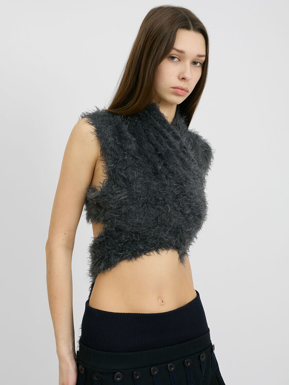 Cop Copine Fuzzy Top 