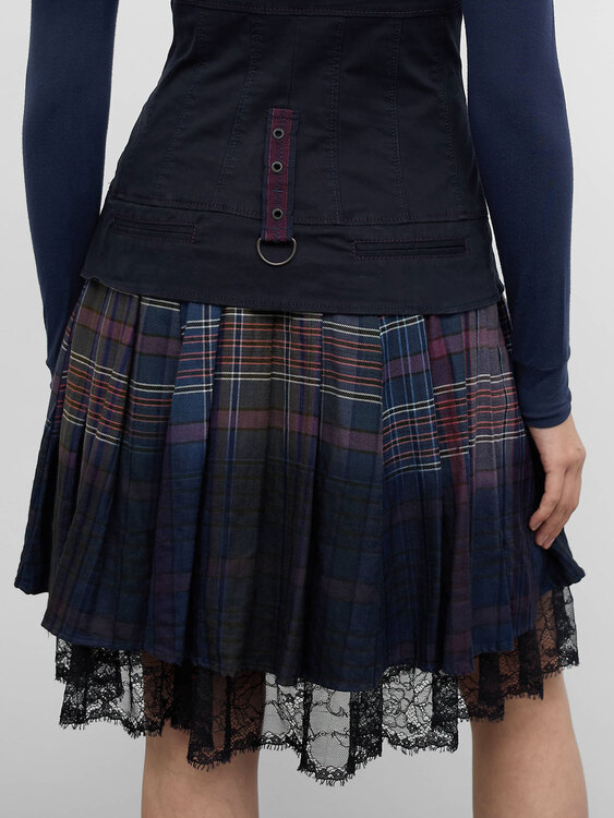 Deconstructed Midi Bustier Dress 