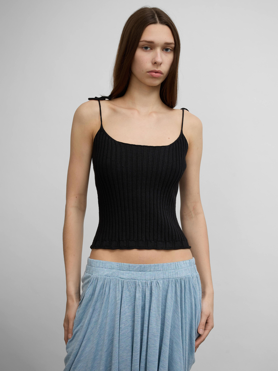 Plein Sud Rib Knit Camisole Top 