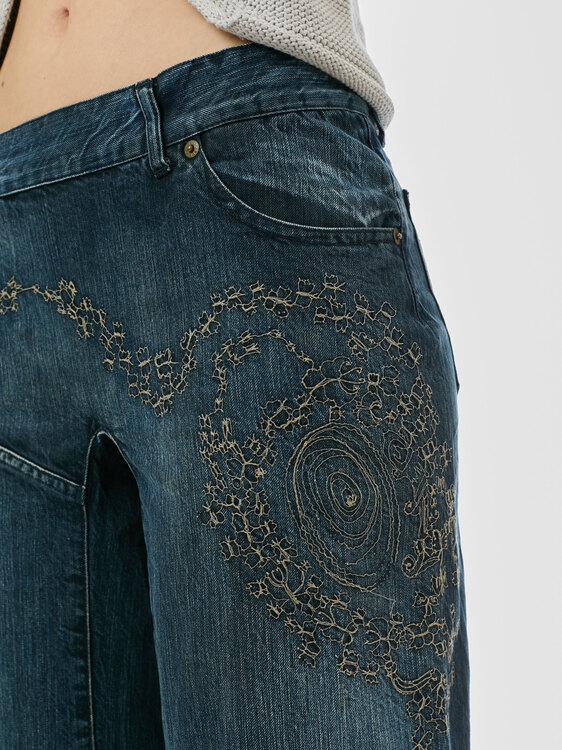 Michiko Koshino Wide Leg Jeans 