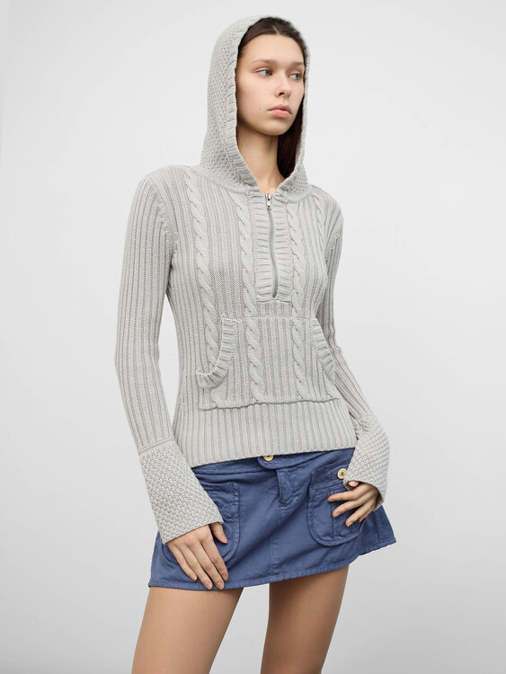 DKNY Knitted Hoodie 