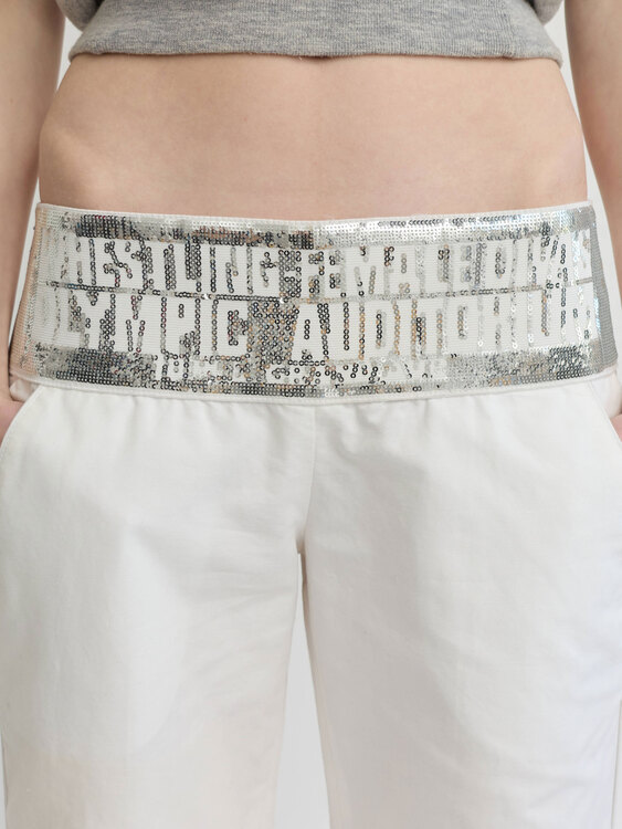 Extē Sequin Waist Trousers 