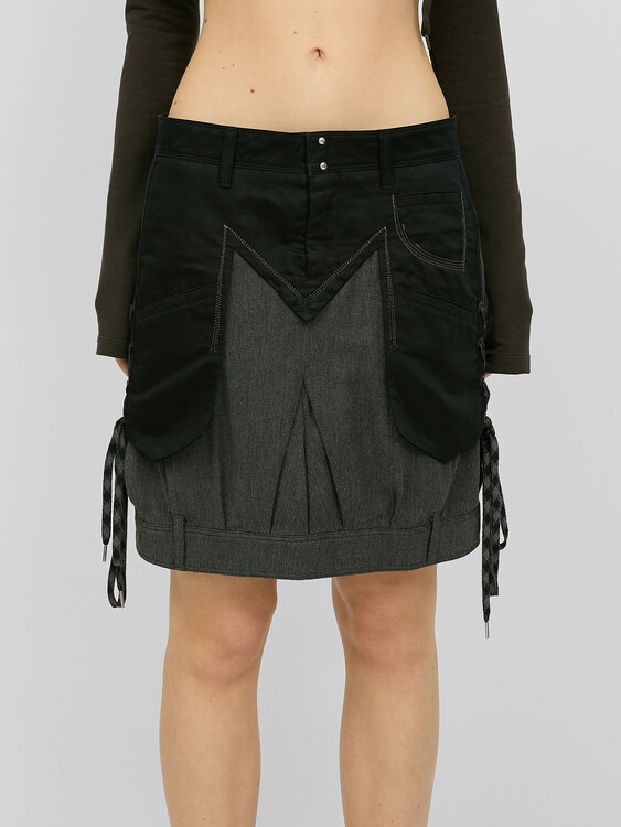 Girbaud Bi-Material Skirt 