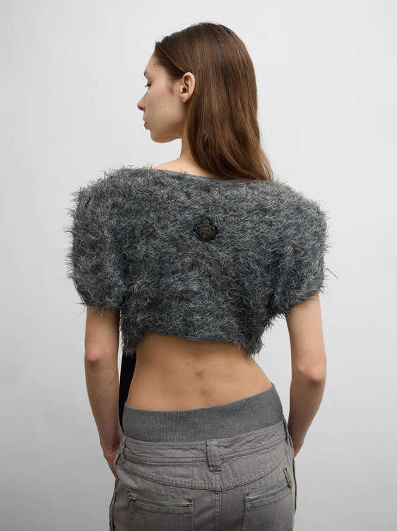 Cop Copine Fuzzy Crop Top 