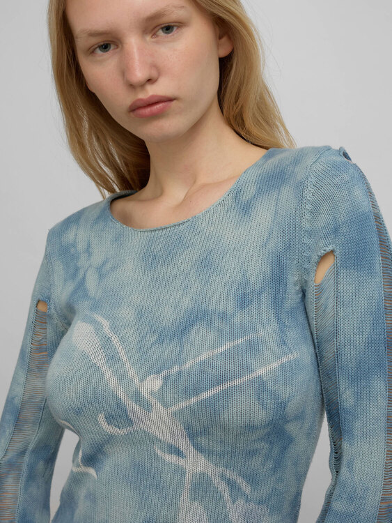 Knitted Tie-Dye Jumper 