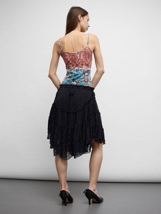 Gaultier Mesh Midi Skirt 