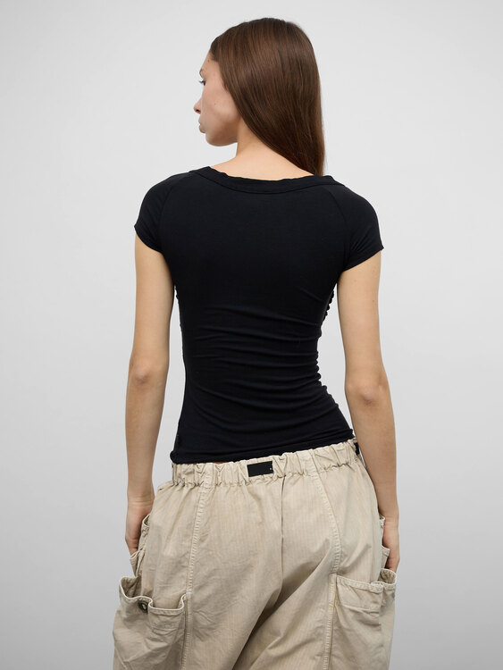 Morgan De Toi Cap Sleeve Top 