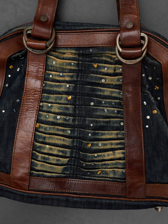 John Galliano Denim Handbag 